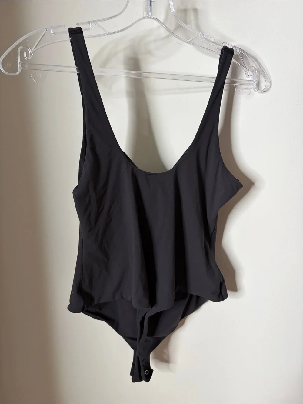 SKIMS Fits Everybody Square Neck Bodysuit Onyx Black Size 2X NWT
